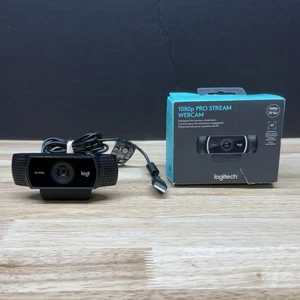 Logitech C922 Pro Stream 1080p HD Webcamera Black Designed For Serious Streamers - Picture 1 of 11