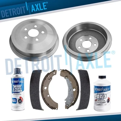 Rear Drums and Brake Shoes for 2004 2005 2006 2007 2008 2009 Chrysler PT Cruiser - Image 1 of 4