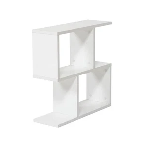 23 in. W x 23 in. H White Wood 2-Shelf Standard Bookcase - Picture 1 of 6