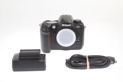 Nikon D100 6.1 MP Digital SLR Camera - Black (Body Only) - Image 1 of 4