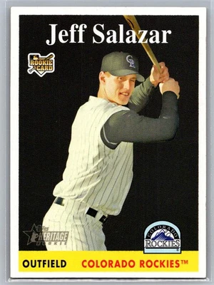 Jeff Salazar 2007 Topps Heritage Colorado Rockies #466 RC - Image 1 of 2