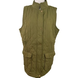 King Ranch Green Quilted Quail Women's Vest NEW Size XL - Picture 1 of 9