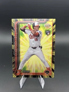2025 Topps Chrome Baseball Coby Mayo Radiating Rookies SSP RC Baltimore Orioles - Bild 1 von 2