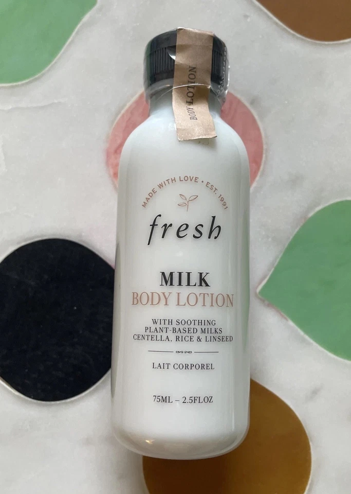Loción corporal de leche fresca con leches, centella, arroz y linaza 2,5 oz/75 ml, TOTALMENTE NUEVA Foto 1 de 1