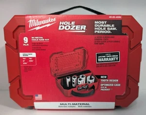Milwaukee HOLE DOZER Hole Saw Kit 49-22-4006 - 6 TPI - Alloy Steel - NEW - Picture 1 of 3