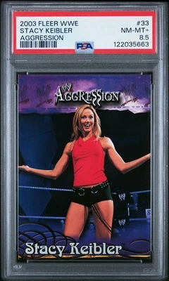 Stacy Keibler 2003 Fleer WWE Aggression PSA NM-MT+ 8.5 POP 1, 2 ^ HOF WWF WCW - Image 1 of 2