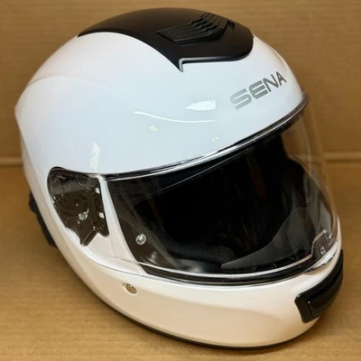 (Pintura Chips) (XXL) Sena Momentum INC Casco Moto Bluetooth Blanco Brillante Foto 1 de 4