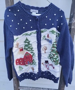 Gallagher Schneemann Strick Weihnachtspullover Größe M - Bild 1 von 7