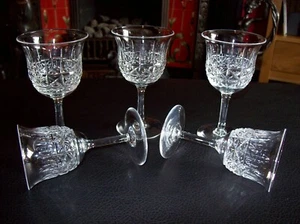 5 X THOMAS WEBB CRYSTAL ' WET19 ' VINTAGE SHERRY GLASSES Signed (Old script) - Picture 1 of 3