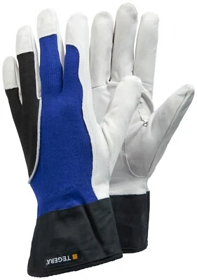 Lederhandschuh Tegera 14 Ziegenleder weiß/grau - Bild 1 von 3