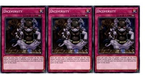 Yugioh - 3X Dadiversità - Comune - 1° Edizione - CROS-EN080 - Near Mint - Foto 1 di 1