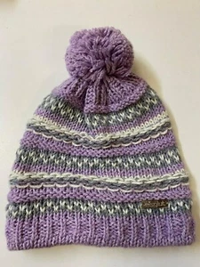 Eisglut Bommelmütze Nella Kids Flieder, Wintermütze Kinder Wollmütze - Bild 1 von 1