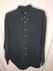 Gap Shirt Mens XL Extra Large Checked Button Up Long Sleeve #1155 - Picture 1 of 12