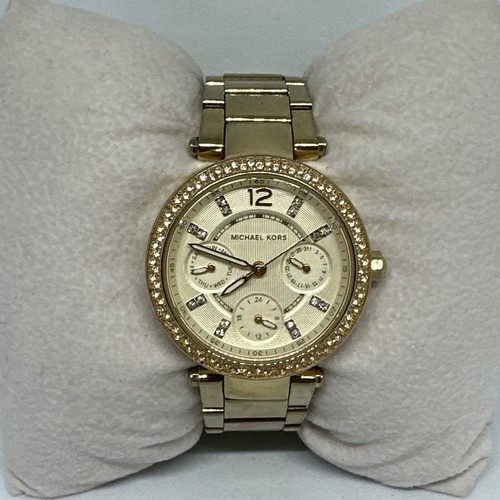 Orologio Michael Kors Parker MK6056 Donna Acciaio Oro Quadrante Analogico HME273