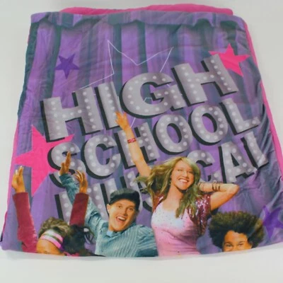 Saco de dormir musical para niños Disney Highschool rosa y púrpura talla doble Foto 1 de 4