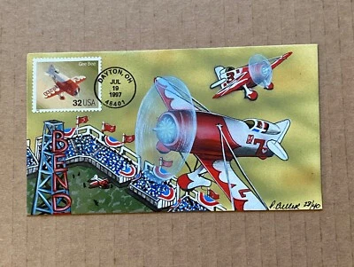 US FDC Pat Beller Cachet Hand-Painted #3142i Gee Bee 28/40 1997 - Image 1 of 3
