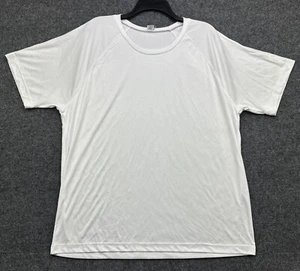 ALO Mens White Training Performance Short Sleeve Shirt Size XL Stretch - Picture 1 of 6