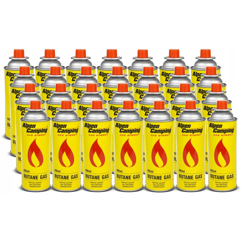 28x Gaskartusche Universal Alpen Camping 400ml IK004
