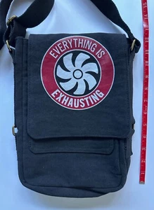 Bandolera de lona Everything is Exhausting - Imagen 1 de 4