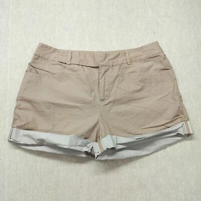 Pantalones Cortos de Vestido Kate Spade Saturday con Puños Talla 4 Beige Gris 4CMU0123 Algodón  Foto 1 de 4