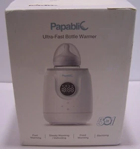 Papablic 5-In-1 Ultra-Fast Baby Bottle Warmer for Breastmilk with Digital Timer - Picture 1 of 3