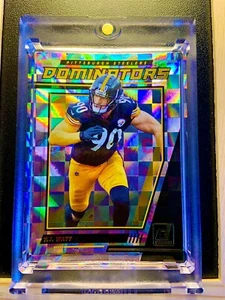 T.J. WATT 🏈 DONRUSS💥SILVER💥RAINBOW💥MINT💥SP💥STEELERS💥HOLOFOIL💥DOMINATORS - Picture 1 of 3