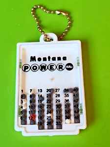 Llavero de bola Montana POWER de plástico vintage ~ juego de rompecabezas de bolas - Imagen 1 de 8