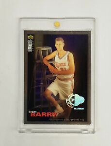PLATINUM 1995-96 Collector's Choice Player's Club #299 Brent Barry RC Clippers
