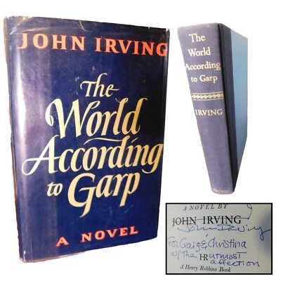 John Irving ~ SIGNED, The World According to Garp, Early Reprint in Dust Jacket - Image 1 of 4