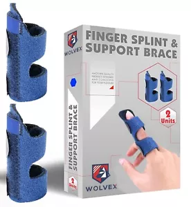 Finger Splints - 2pcs Finger Support for Arthritis Pain Relief finger Brace - Picture 1 of 8