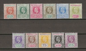 SEYCHELLES 1903 SG 46/56 MINT - Picture 1 of 2