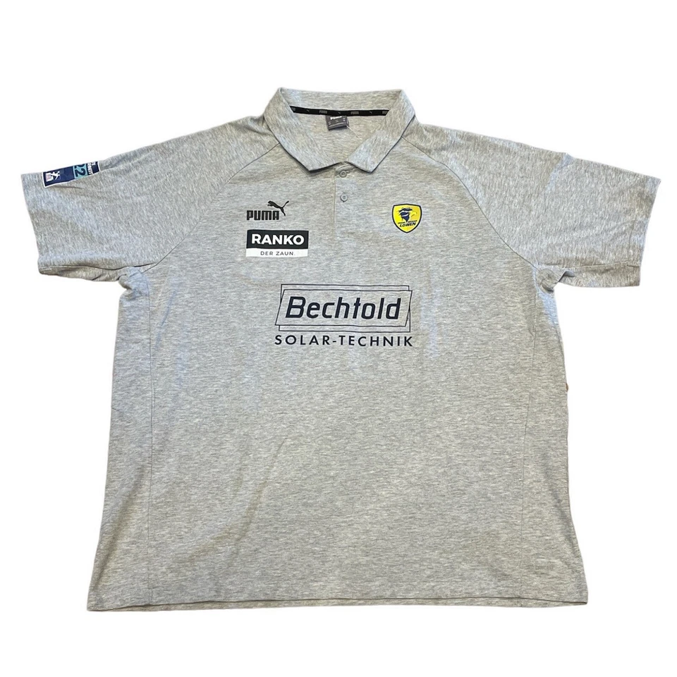 Puma Rhein Neckar Löwen 2022 Teamfinal Casuals Polo Herren T-Shirt grau 65738433