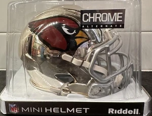 OFFICIALLY LISCENSED NFL ARIZONA CARDINALS 2018 CHROME MINI SPEED HELMET! NIB - Picture 1 of 2