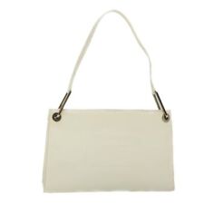 GUCCI Shoulder Bag Patent leather White 001 3034 Auth 55032