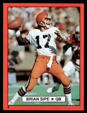 1981 TOPPS RED BORDER STICKERS BRIAN SIPE CLEVELAND BROWNS #6