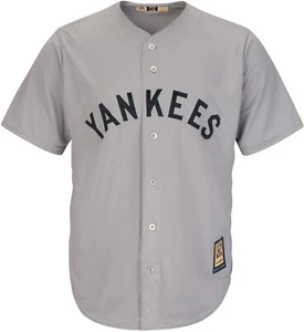 Camiseta de béisbol de las Grandes Ligas de los Yankees de Nueva York gris Cooperstown base genial camiseta majestuosa - Imagen 1 de 6