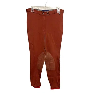Equestrian Riding Apparel Pants Womens Size 32 Orange Horse Sport - Picture 1 of 8