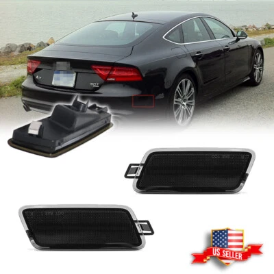 Smoked Rear Fender Side Marker Lights Kit For Audi A7 S7 RS7 Quattro 2012-2018 - Image 1 of 4