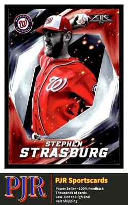 2017 Topps Fire #93 Stephen Strasburg Washington Nationals 35% Off 4+ - Image 1 of 2