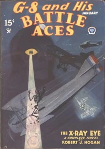 G-8 And His Battle Aces 1935 January. X-Ray Eye & Skeleton cover. Pulp - Picture 1 of 1