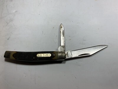 Navaja de bolsillo plegable vintage Schrade Old Timer 330T 2 hojas Foto 1 de 4