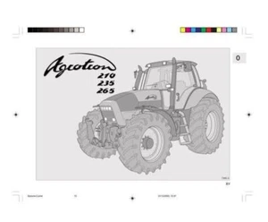 Manuales de taller y operador Deutz Agrotron 210-235-265 - Imagen 1 de 8