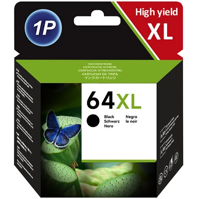 64-XL 64 Ink Cartridge for HP 64XL ENVY 6255 7130 7132 7155 7164 7830 7855 7858 - Image 1 of 4