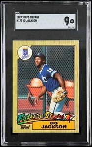 1987 Topps Tiffany Bo Jackson #170 SGC 9 MT - Picture 1 of 2