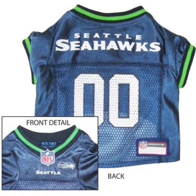 NFL Pet Wear Team Jersey Seattle Sea Hawks Pet Shirt Clothes Size L - NEW  - Image 1 of 4