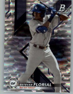 2019 Bowman Platinum Top Prospects Ice #TOP10 Estevan Florial (ref 150281)