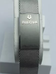 BULOVA Uhr Mesh Armband Ganzstahl Herren 18mm Neu ohne Etikett Swiss Made - Bild 1 von 17