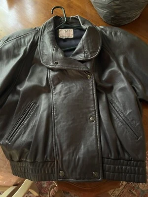 Jaqueta de couro vintage Adler - Imagem 1 de 4