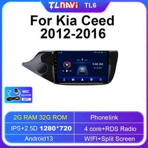 Reproductor multimedia de radio de coche Android Carplay pantalla GPS para Kia Ceed 2012-2016 - Imagen 1 de 32
