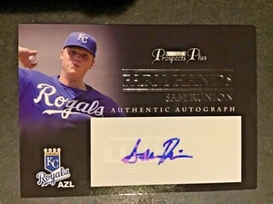 2007 Tristar Prospects Plus Sam Runion Farm Hands Autograph KC Royals 